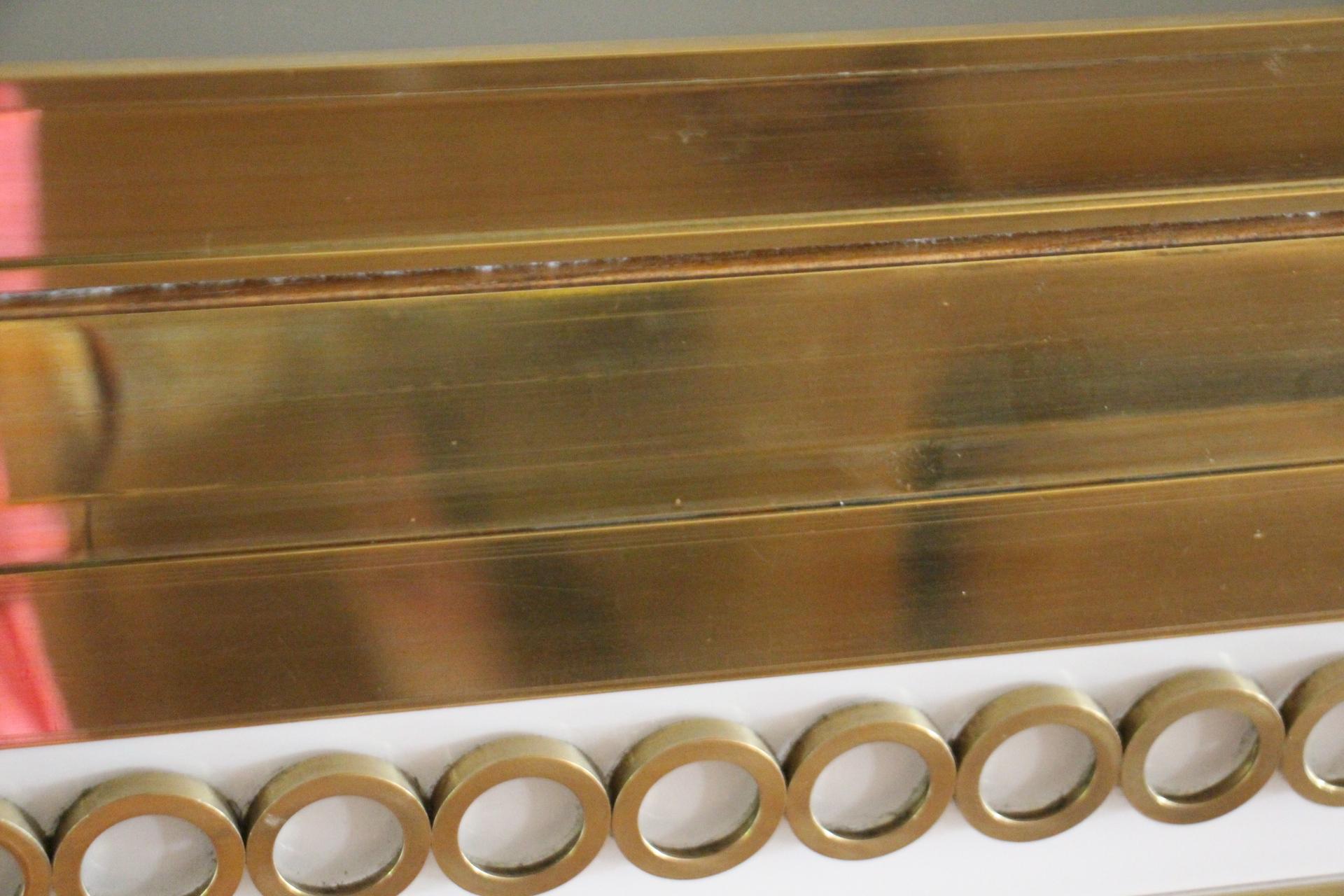 Murano Beige, Grey Tinted Glass Commode, Chest of 2 Drawers For Sale 5