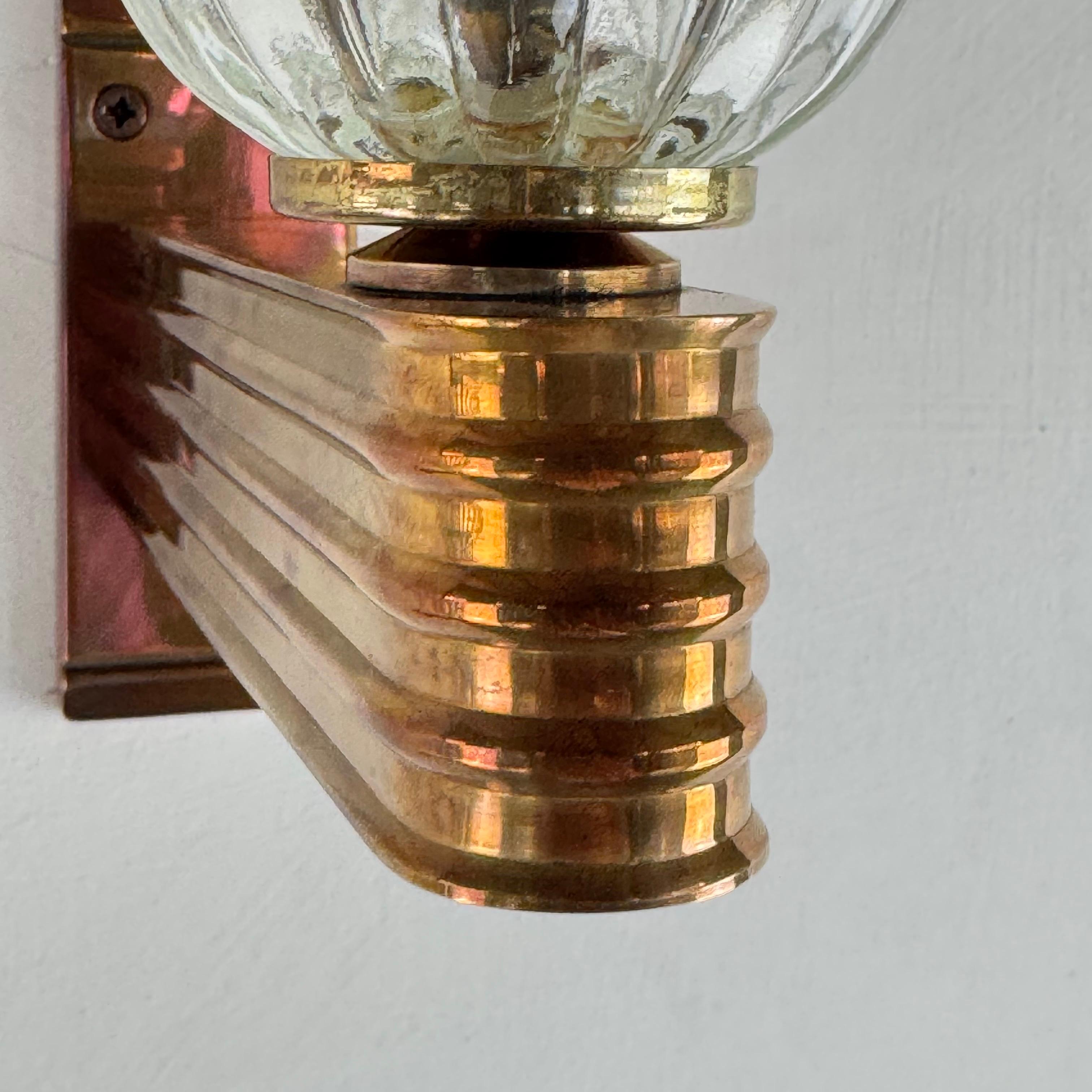 Fatto a mano Lampade da parete a campana di Murano di Ercole Barovier per Barovier&Toso, anni '40 in vendita