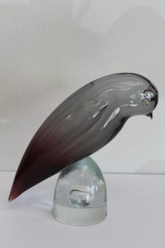 Murano Bird on Bullet Stand