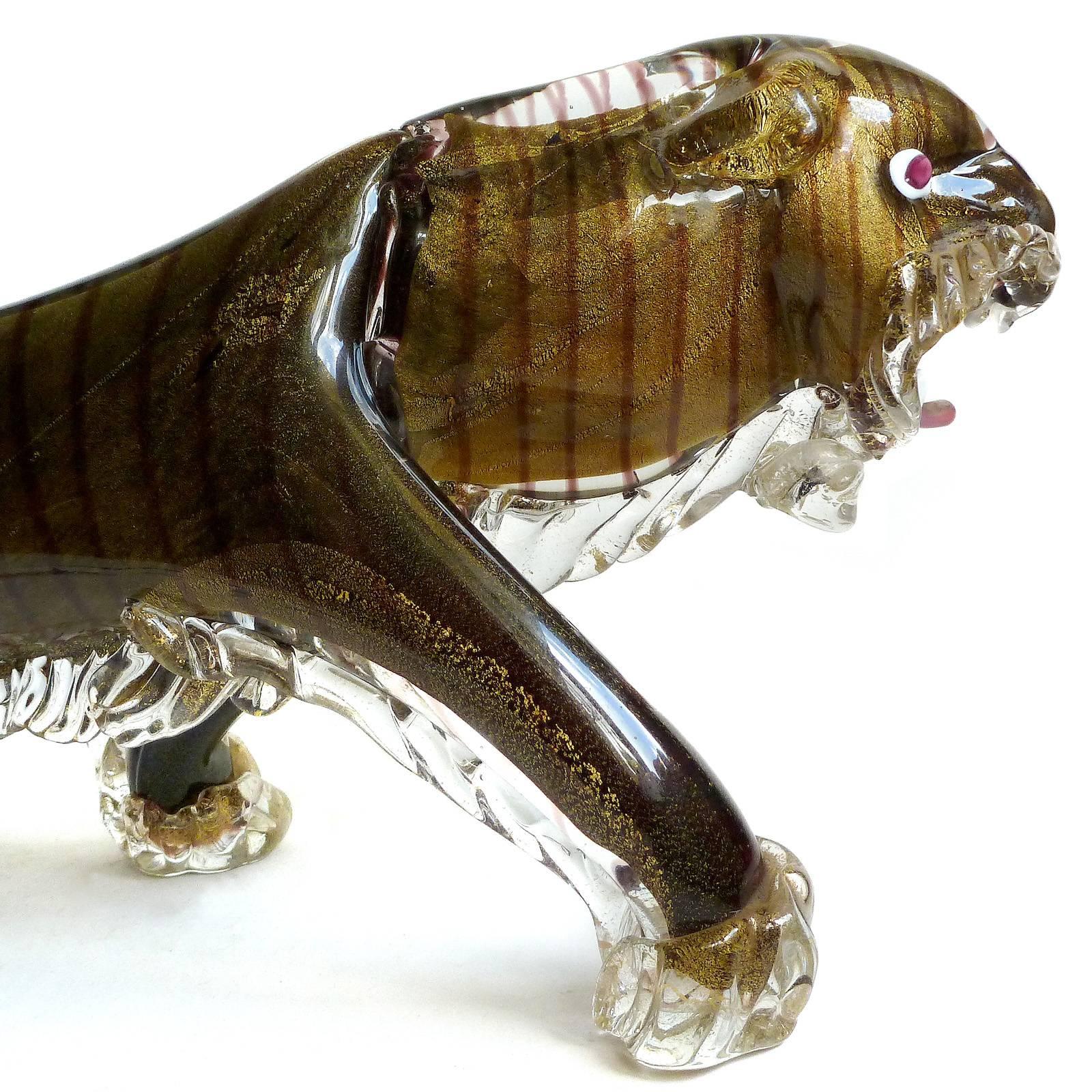 murano glass panther