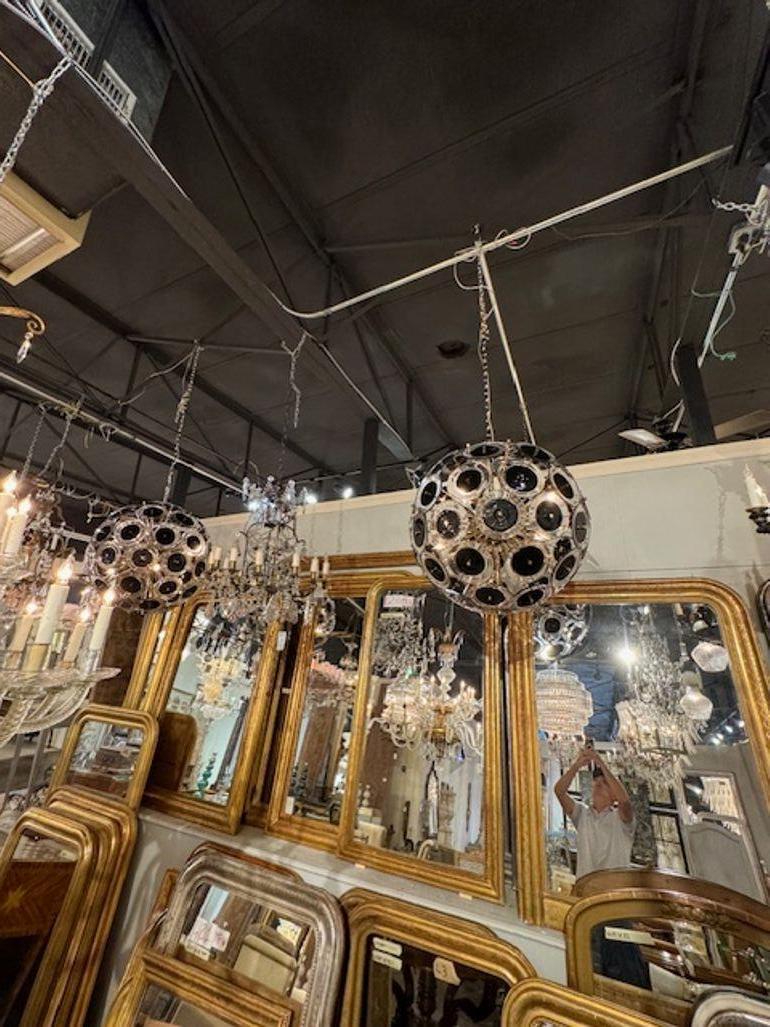 XXI secolo e contemporaneo Lampadario Sputnik a dischi in vetro di Murano in vendita