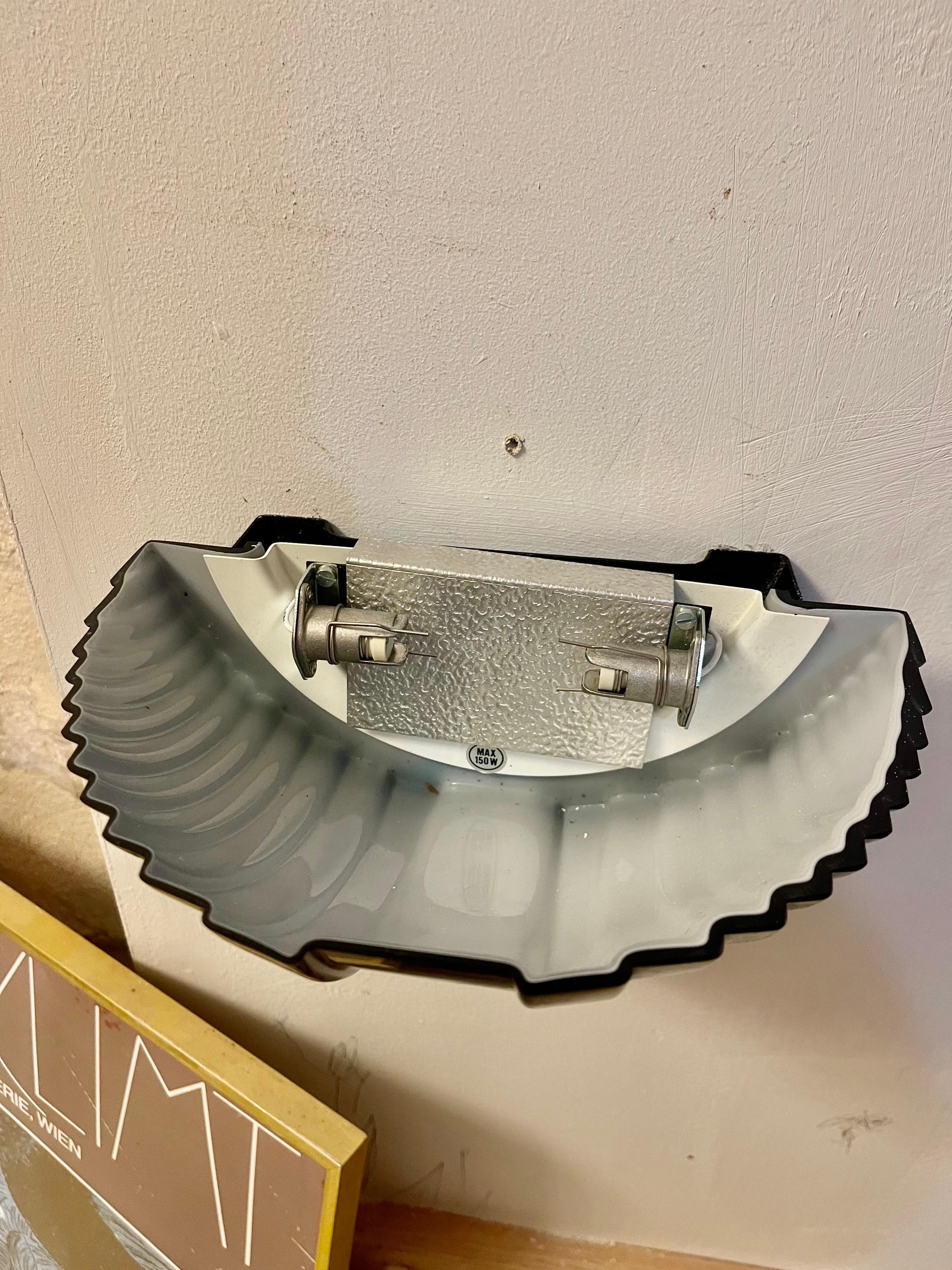 Murano negro Iluminación de pared de cristal de Vetri 6 unidades , Italia, década de 1990 Moderno en venta