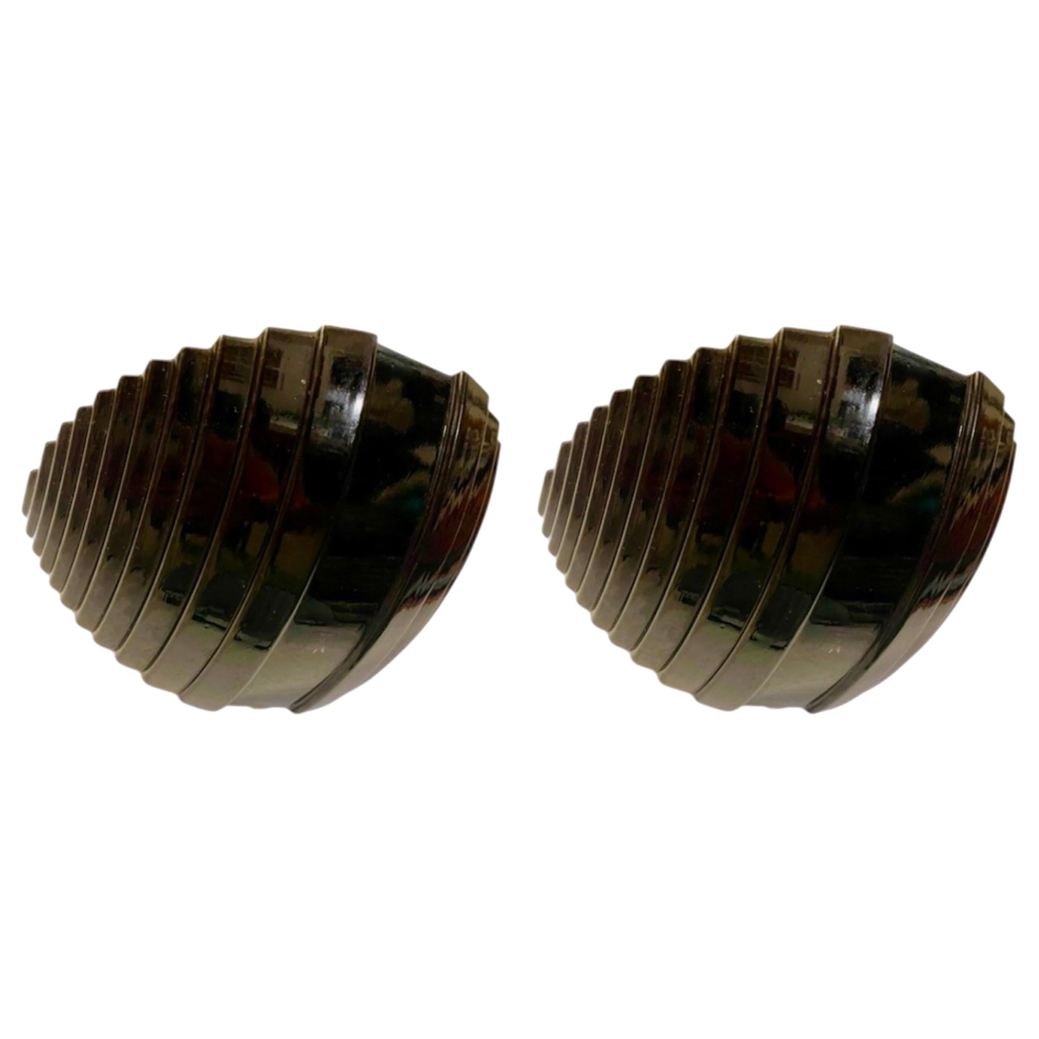 Aplique de cristal negro de Murano de la pareja Vetri, Italia, años 90 en venta