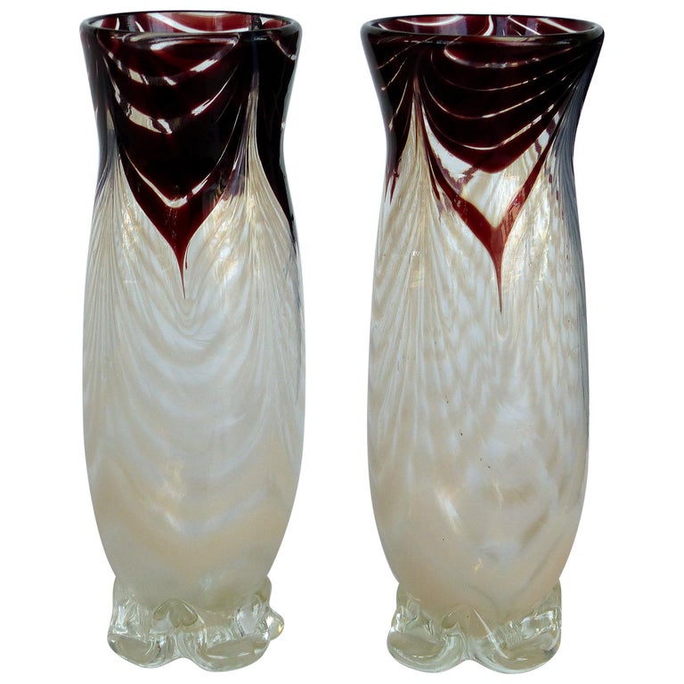 Murano Blown Glass Bud Vases For Sale at 1stDibs