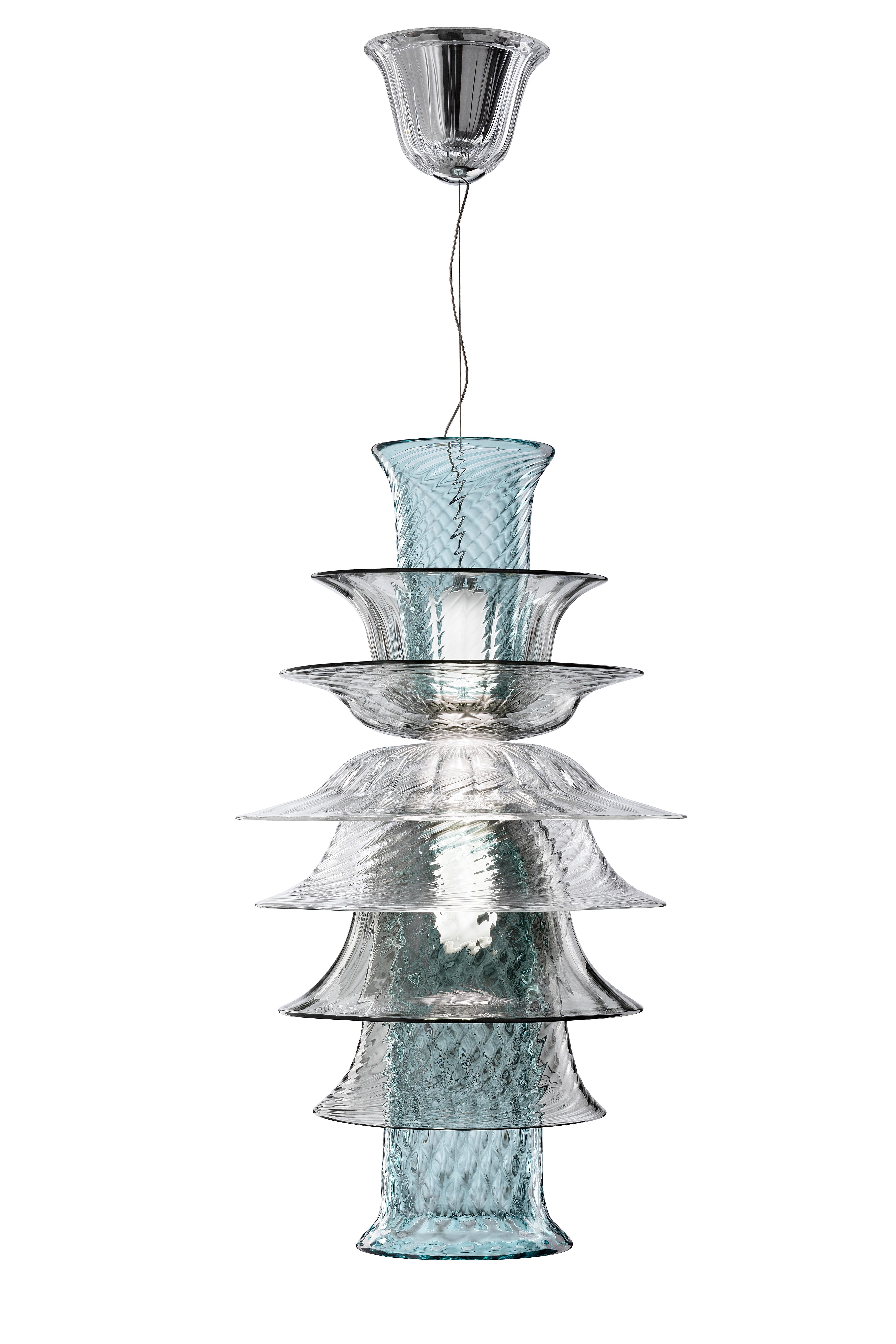 Italienisches Murano Glas Aufhängung venezianisches Kristall Barovier & Toso im Zustand „Neu“ im Angebot in Venice, IT