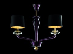 Murano Glass Chandelier, Bluastro, Saint Germain