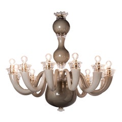 Murano Blown Glass Chandelier Design by Gio Ponti for Venini Official