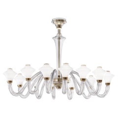 Murano blown Glass Chandelier, Metropolis, Venetian Crystal