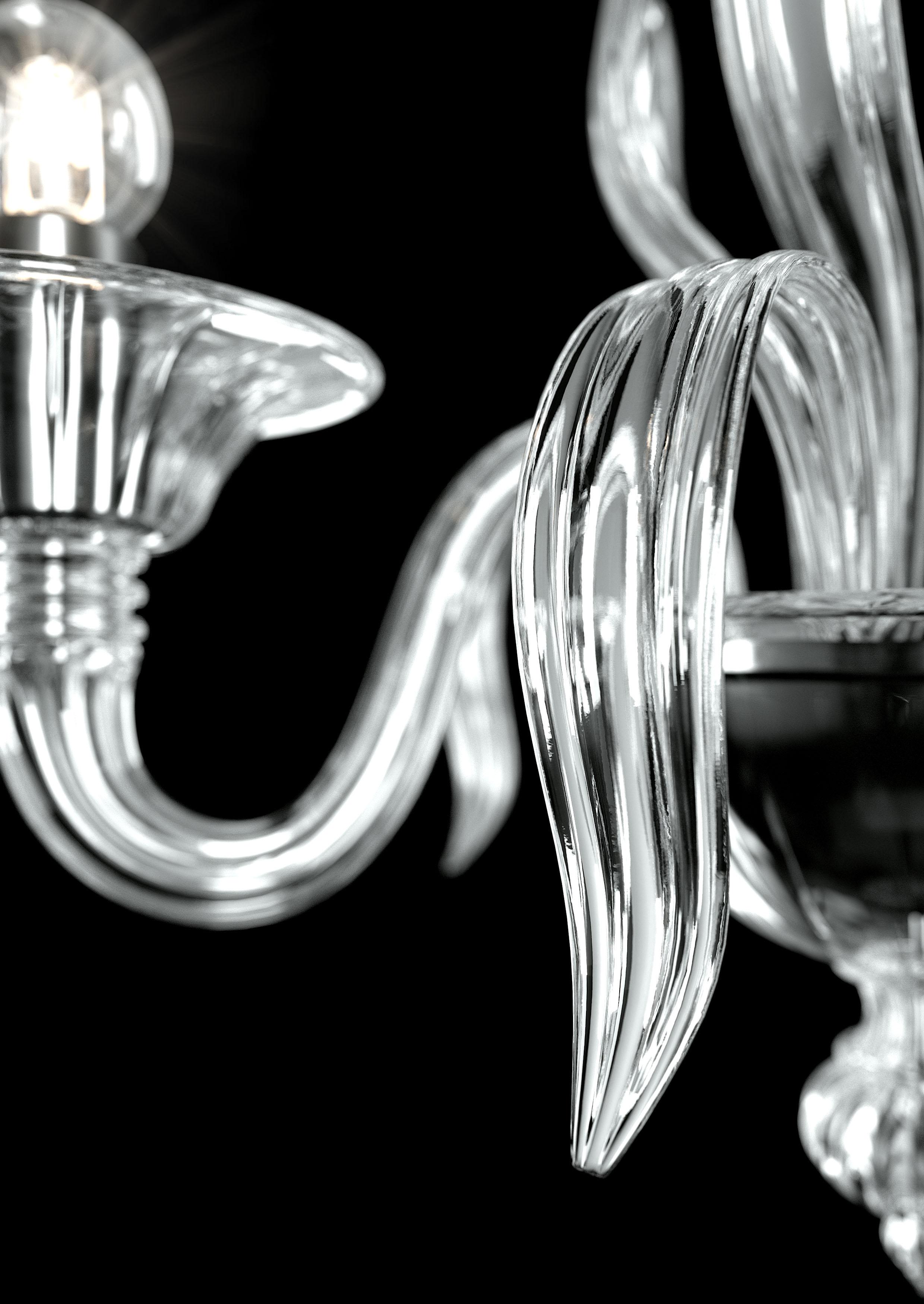 Italiano Lampadario in vetro soffiato di Murano in cristallo veneziano sabbia in vendita