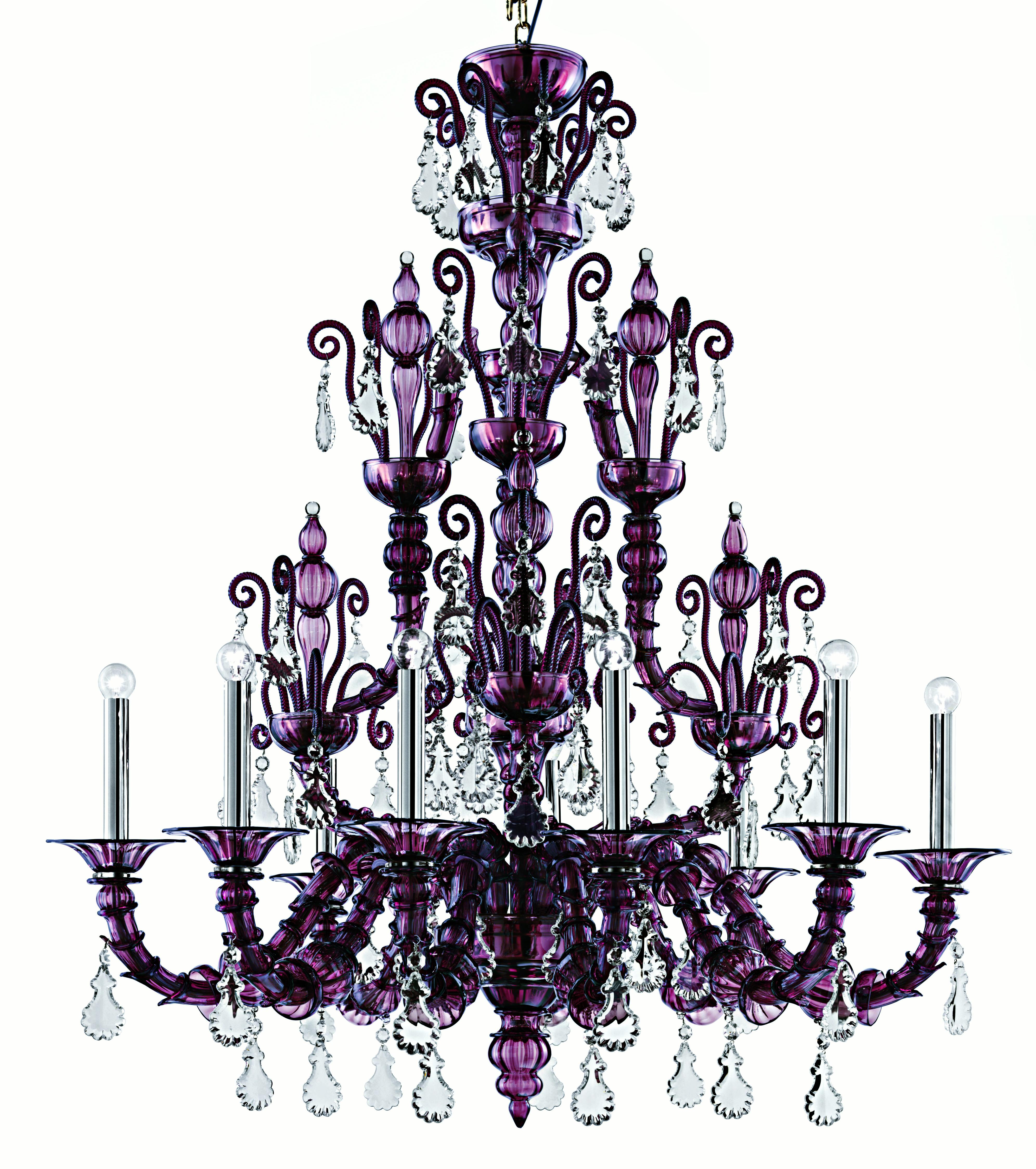 Lustre de Murano, Taif, cristal vénitien or Neuf - En vente à Venice, IT