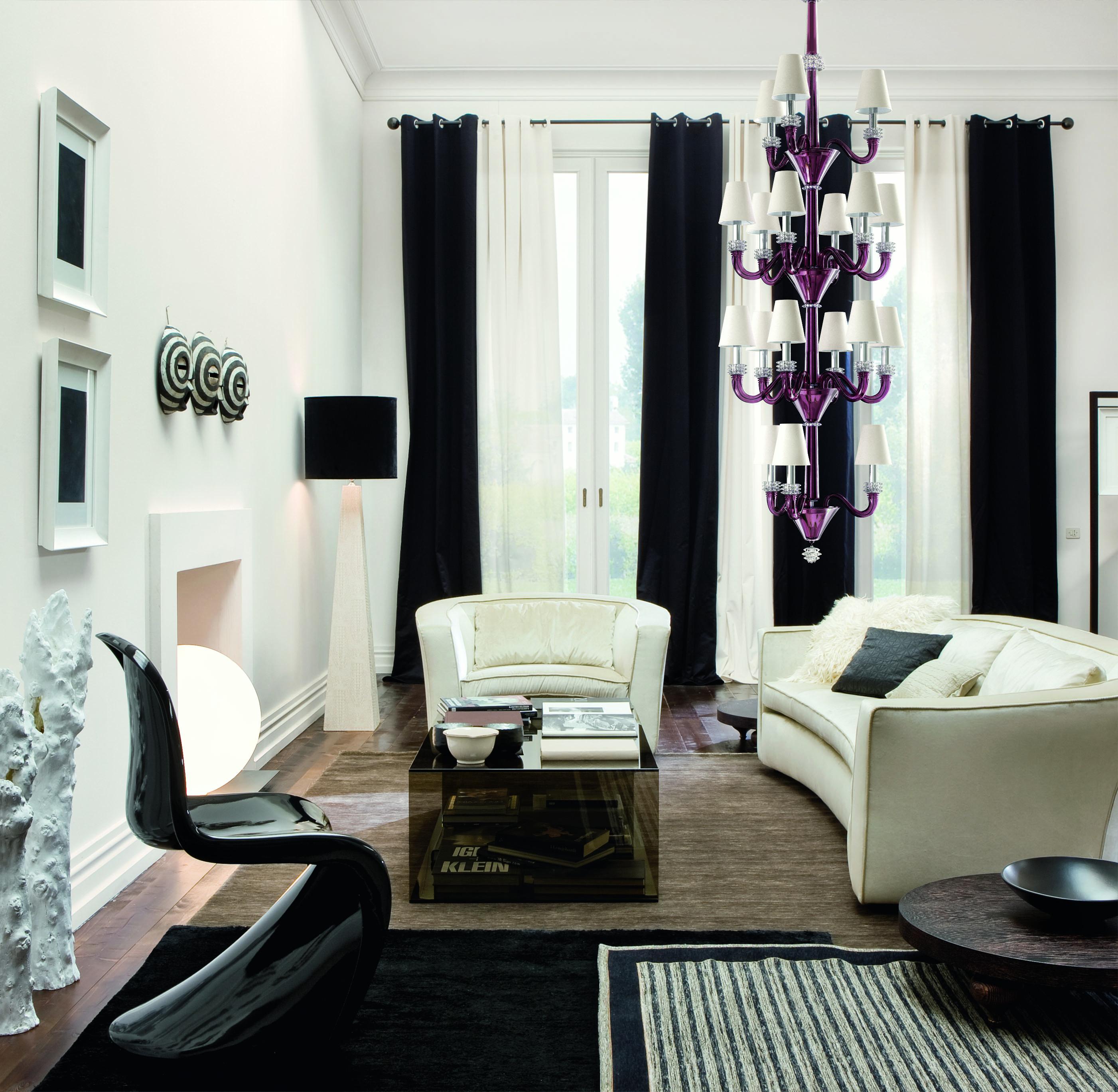 Murano blown Glass Chandelier, Torpedo Amsterdam, Venetian Crystal In New Condition For Sale In Venice, IT