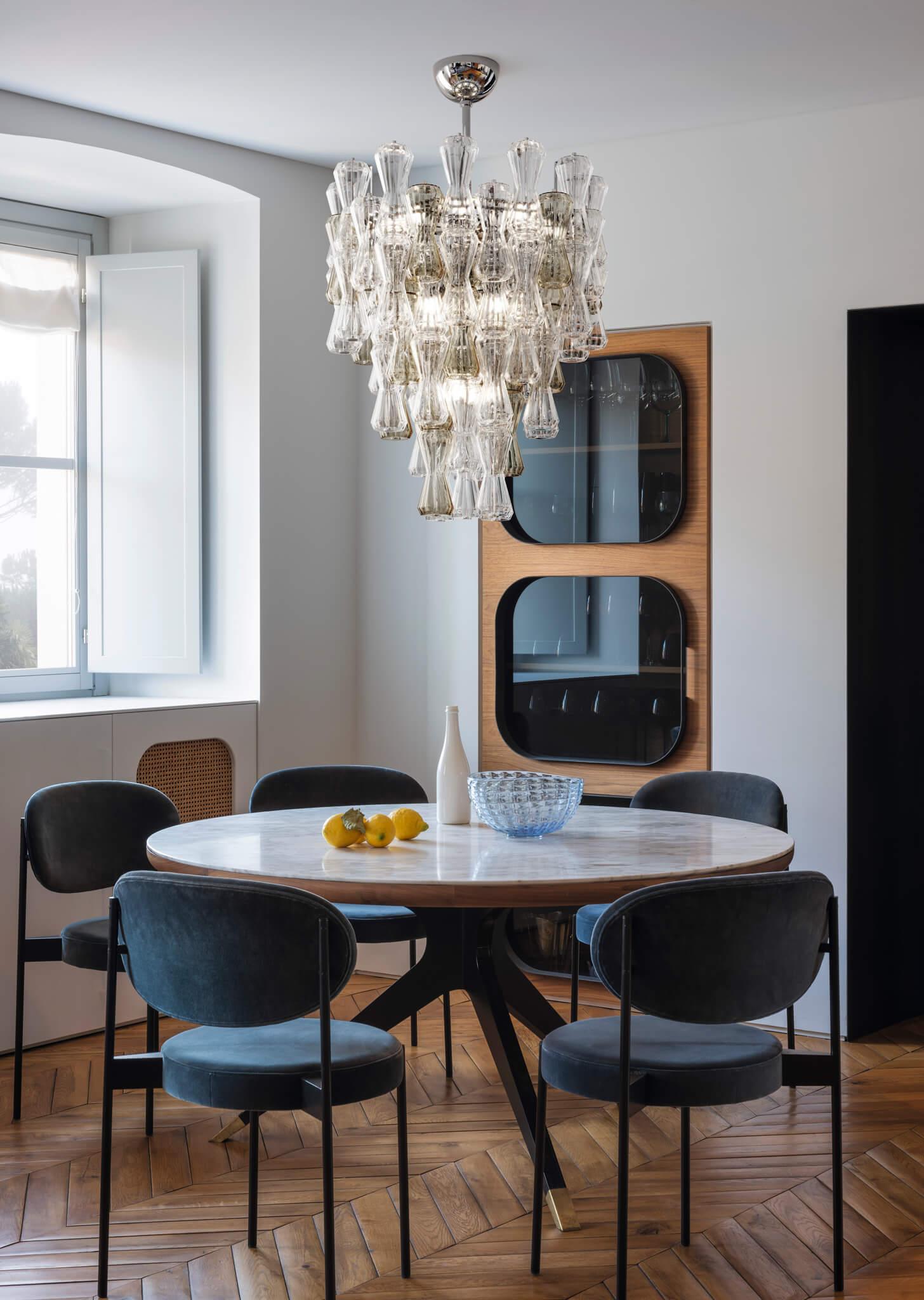 Lampe à suspension en verre soufflé de Murano, Clepsydra Neuf - En vente à Venice, IT