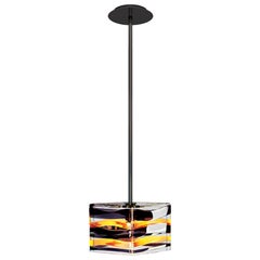 Murano blown glass contemporary pendant light design by Peter Marino for VENINI