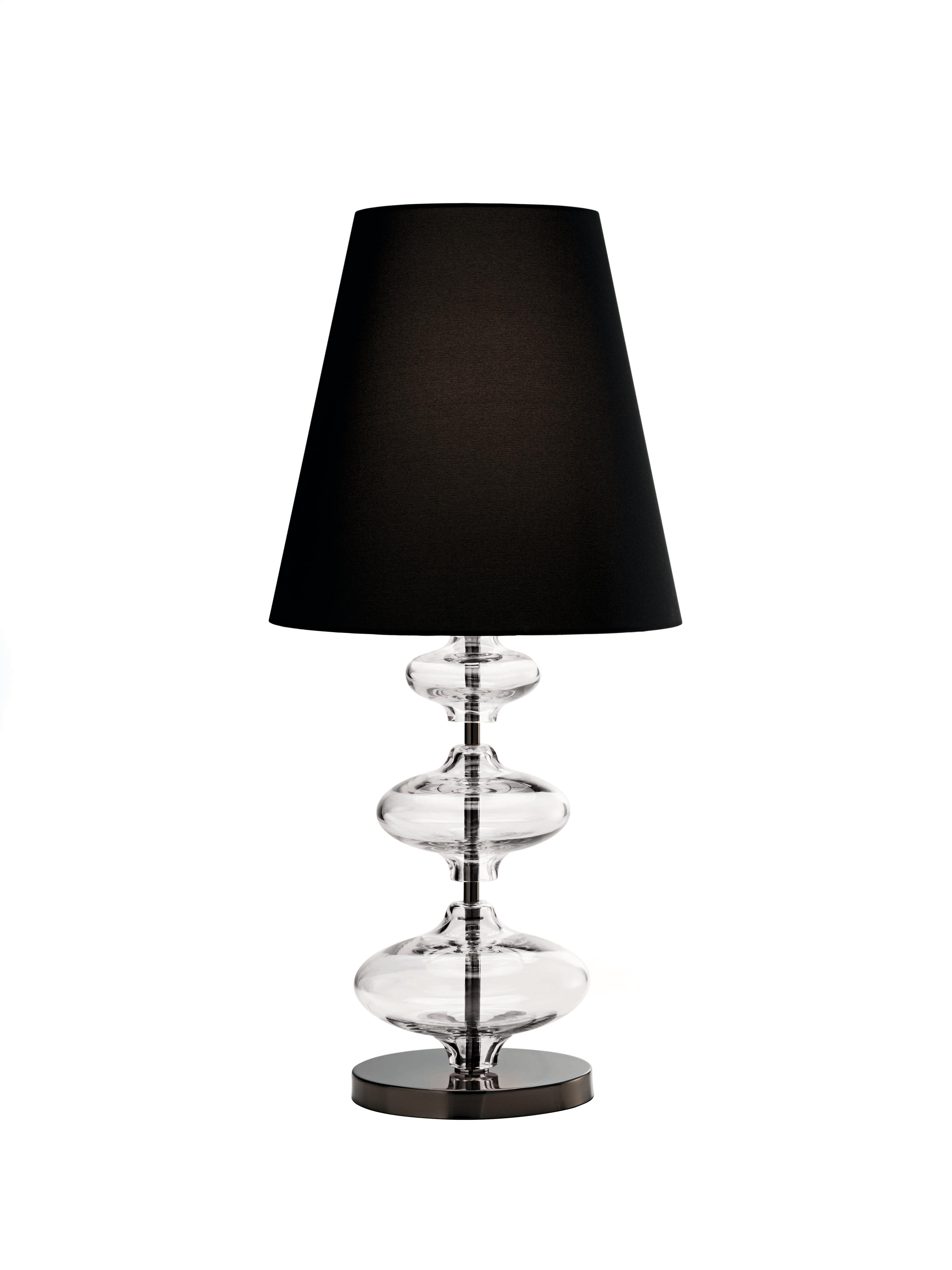 Murano blown Glass Table Lamp, Periwinkle Venetian Crystal In New Condition For Sale In Venice, IT
