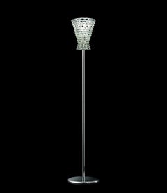 Murano blown Glass Floor Lamp, Ercole, Crystal Venetian Crystal