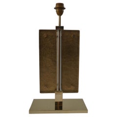 Murano Blown Glass Gold and Silver Color Art Deco Table Lamp, 2020
