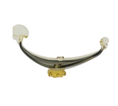 Murano Blown Glass Gondola Ashtray