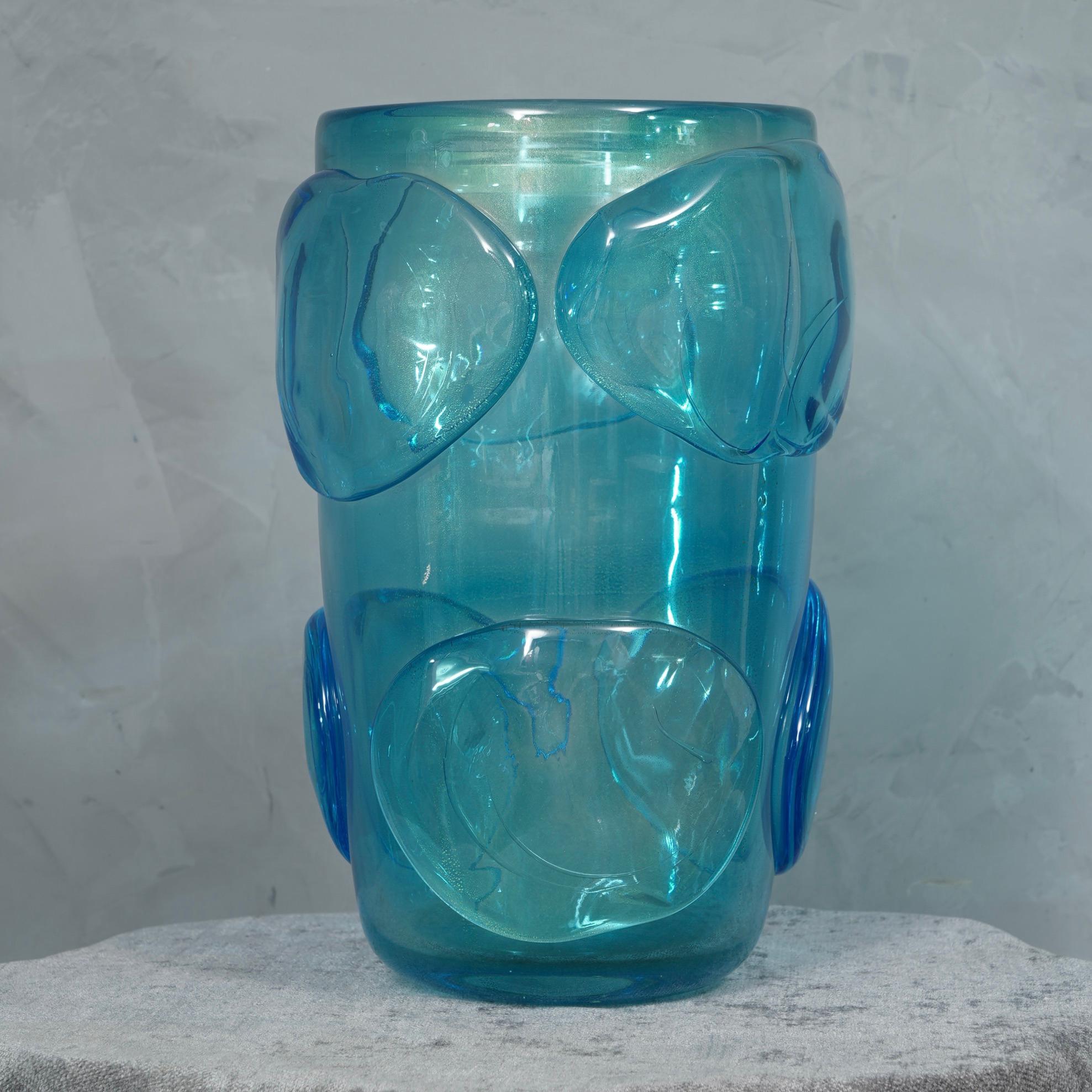 Mid-Century Modern Murano Blown Glass Italian Midcentury Vase, 1950