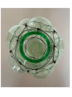 Murano Blown Glass Organic Dodecahedron Vase