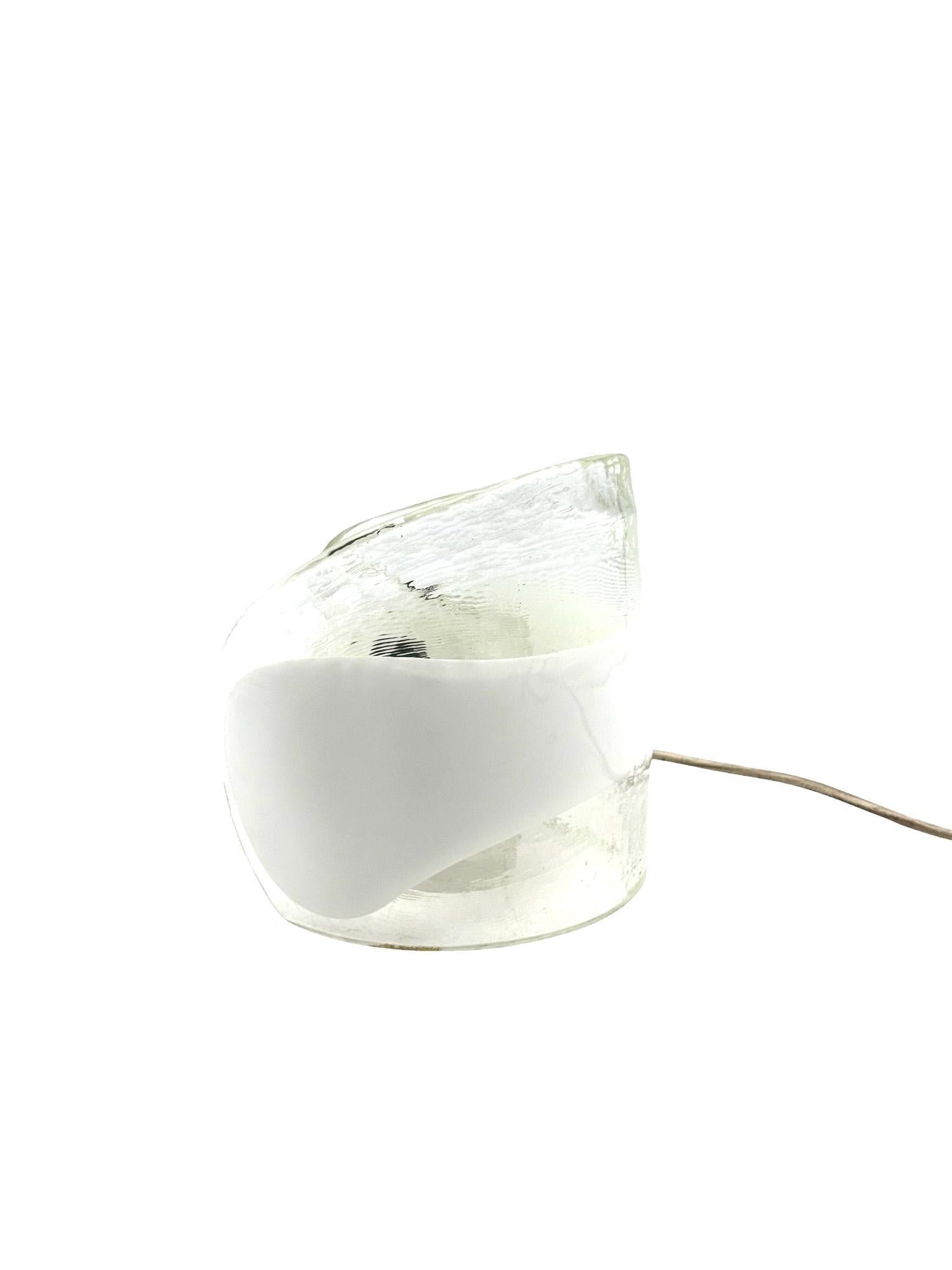 Murano blown glass sculptural table lamp, La Murrina Italy 1970s in vendita 8