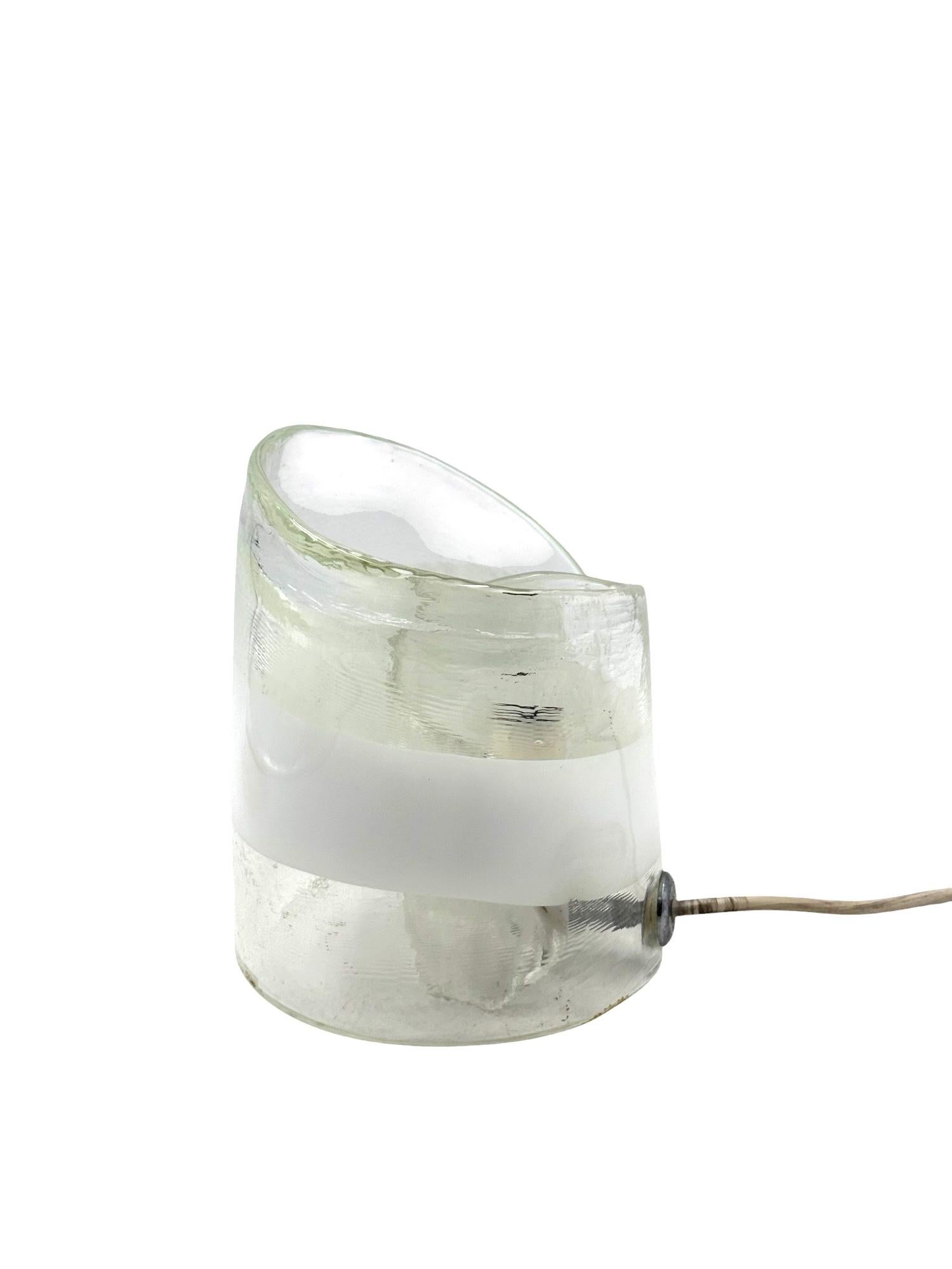 Murano blown glass sculptural table lamp, La Murrina Italy 1970s in vendita 10