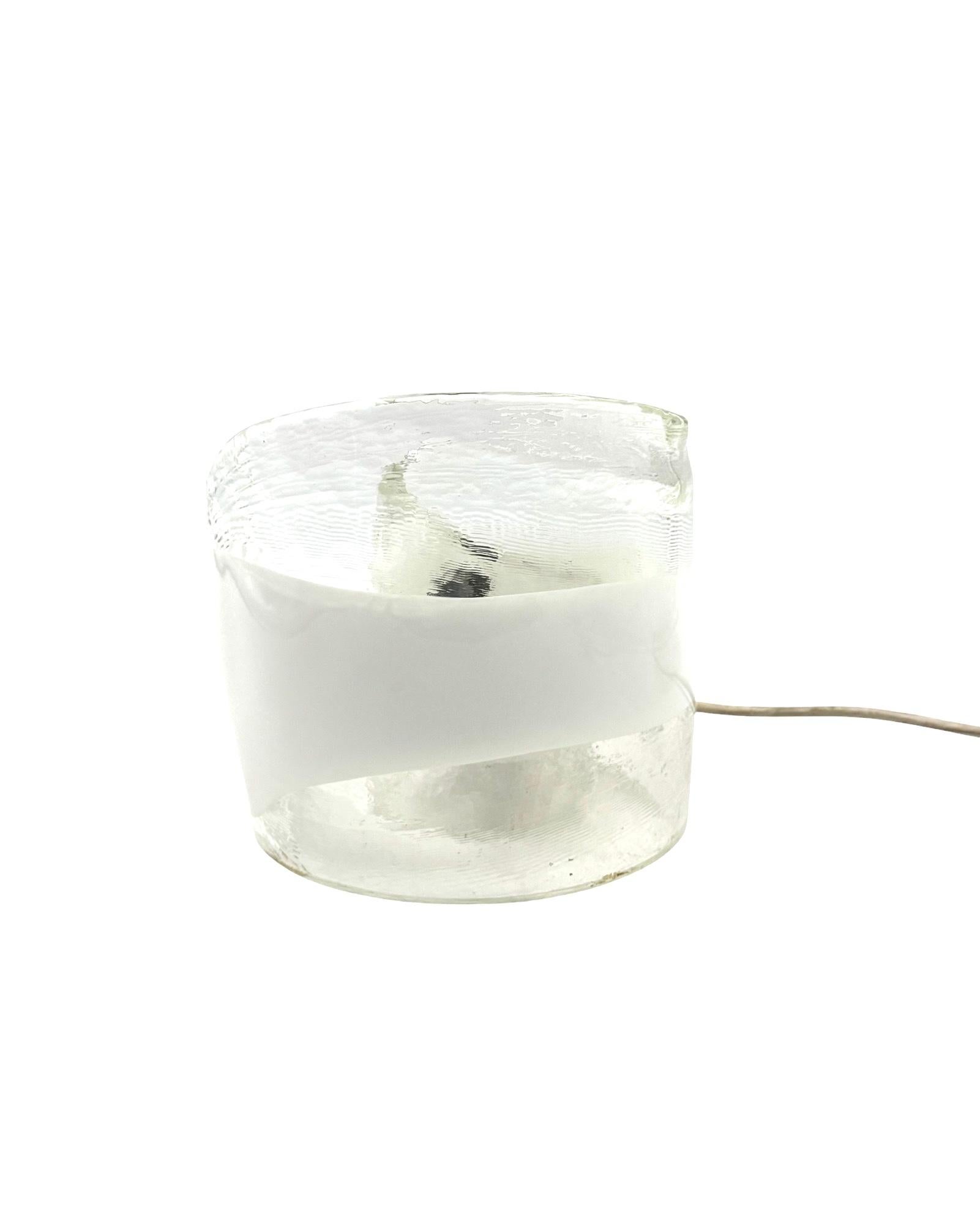 Murano blown glass sculptural table lamp, La Murrina Italy 1970s in vendita 1