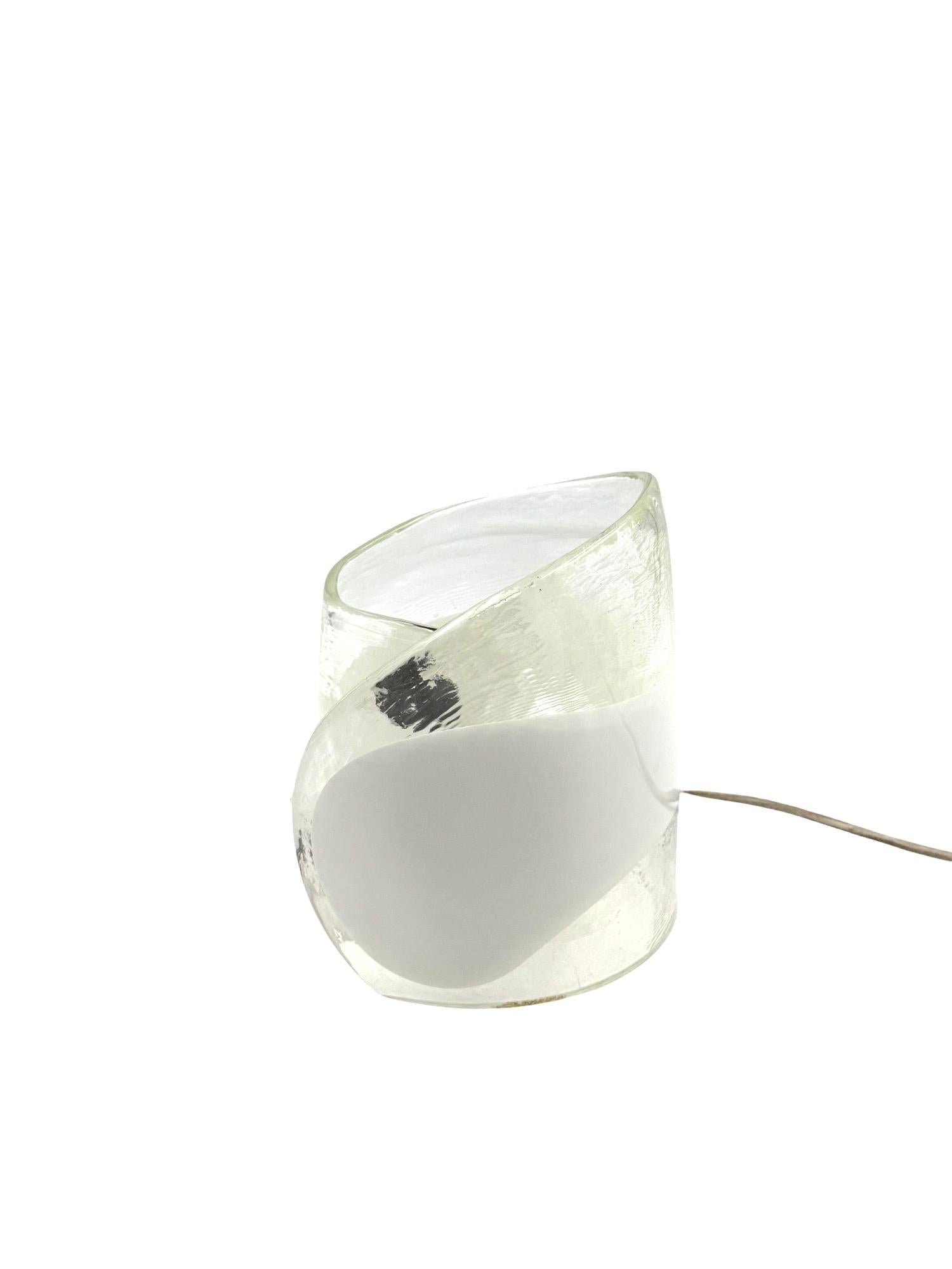 Murano blown glass sculptural table lamp, La Murrina Italy 1970s in vendita 2