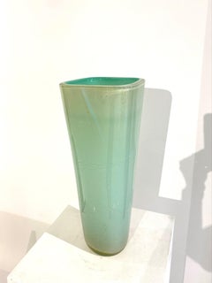 Murano Blown glass " Sea Foam" Vase with Gilt Inclusions by Seguso