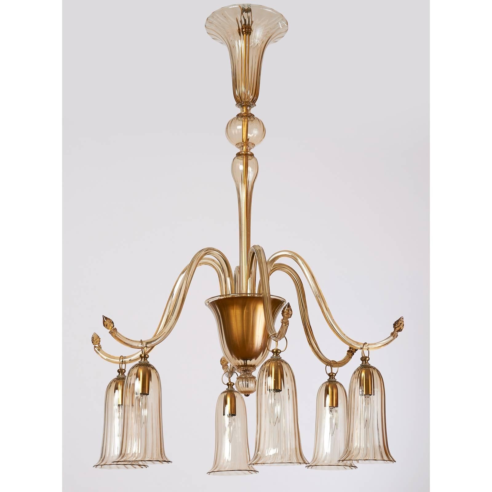 murano blown glass chandelier