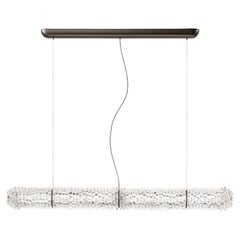 Murano Glass Suspension Lamp, Venetian Crystal, Opéra