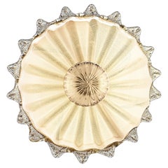 Hängeleuchte aus mundgeblasenem Murano-Glas, Gold Beige, Fanali Veneziani