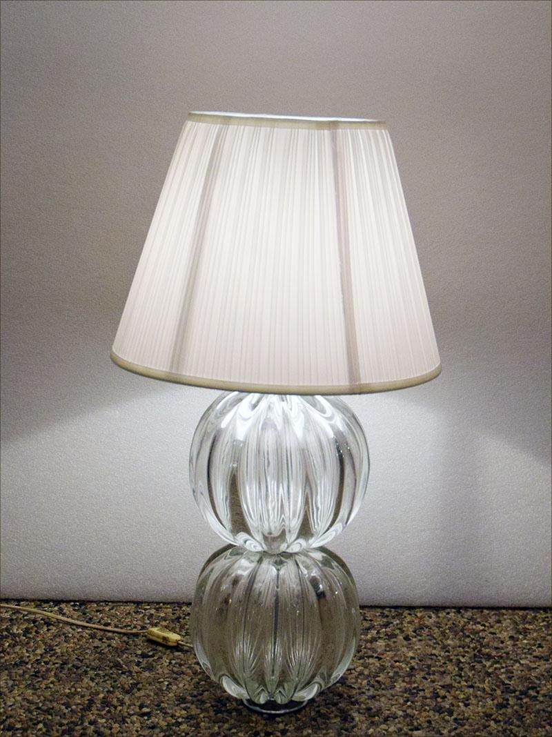 Murano Blown Glass Table Lamp, 1970s For Sale 3
