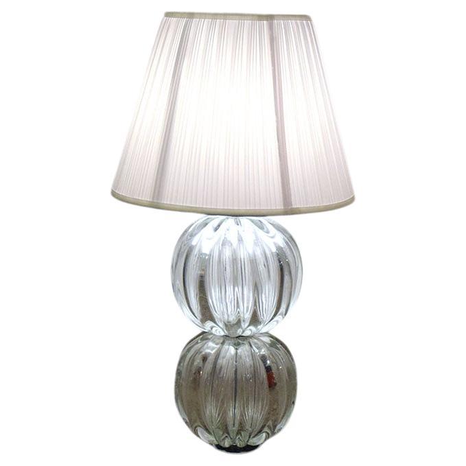Murano Blown Glass Table Lamp, 1970s For Sale