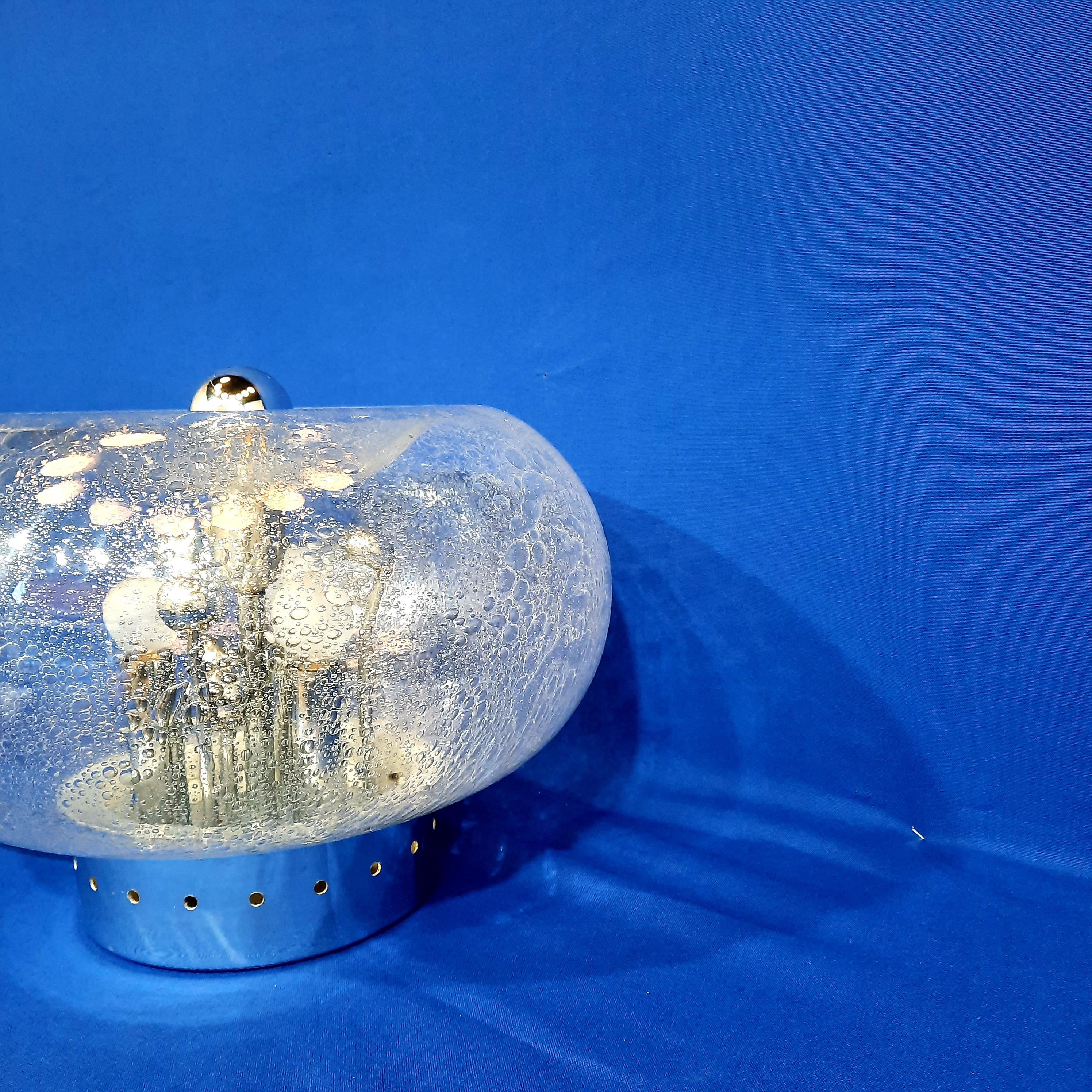 Murano blown glass table lamp, Circa 1965 4
