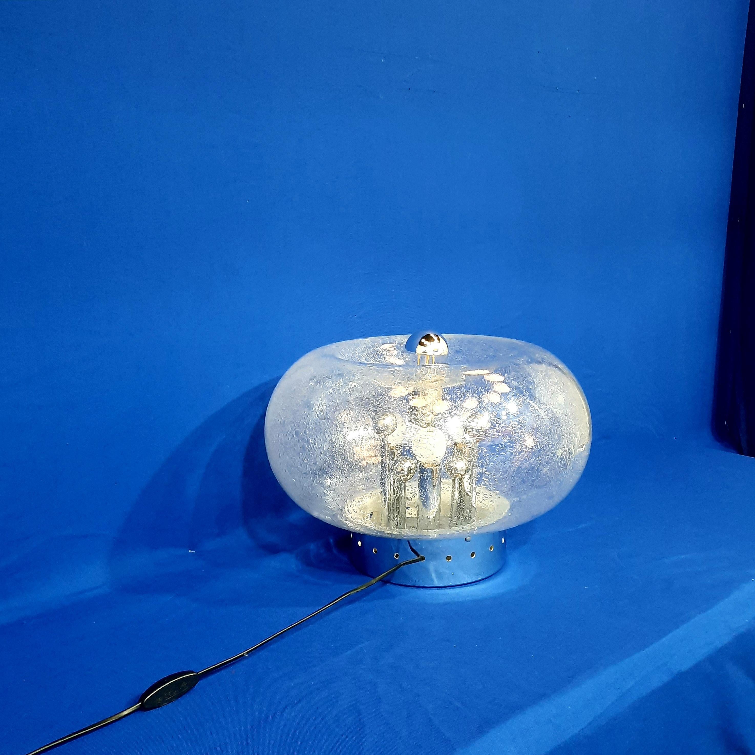 Murano blown glass table lamp, Circa 1965 9