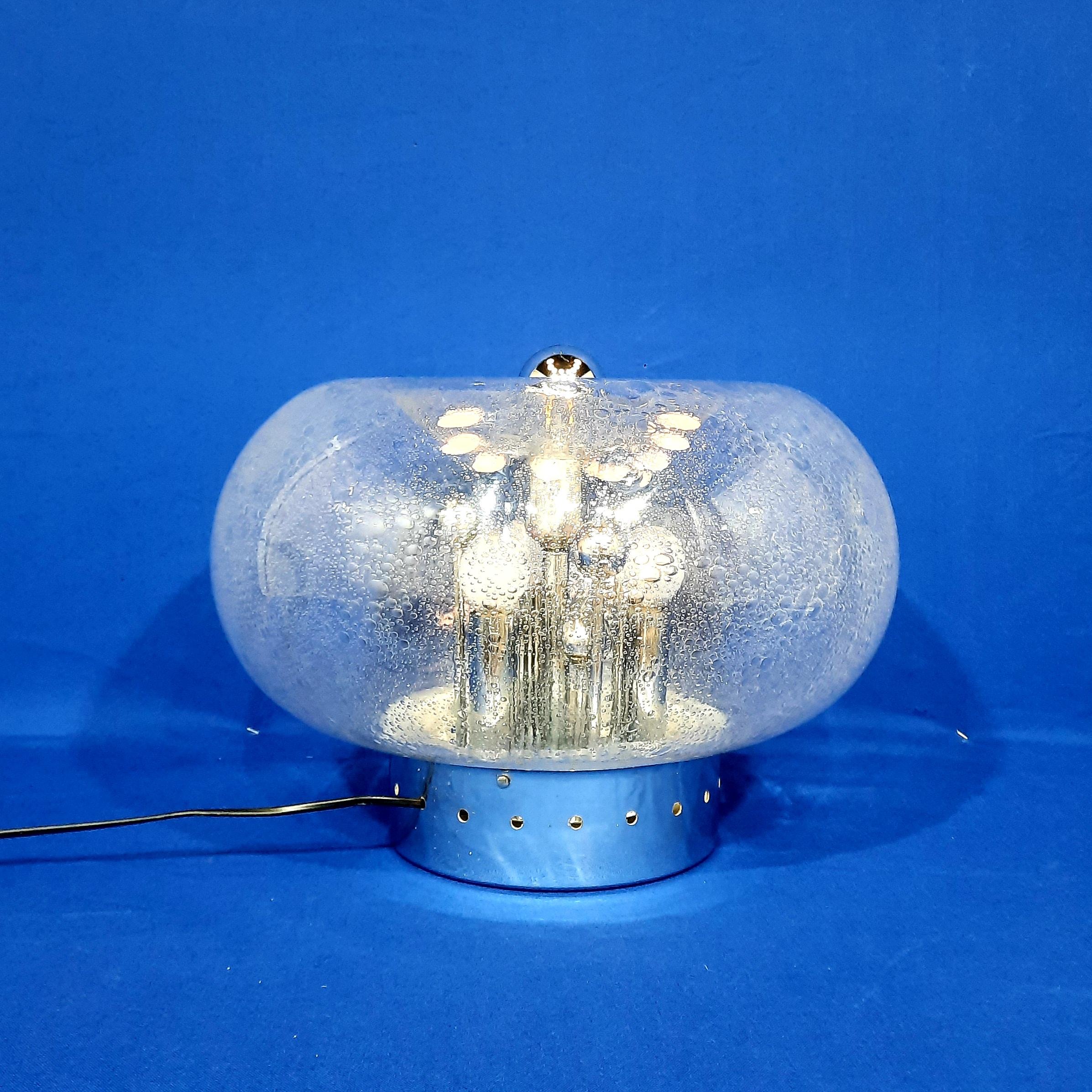 Murano blown glass table lamp, Circa 1965 10