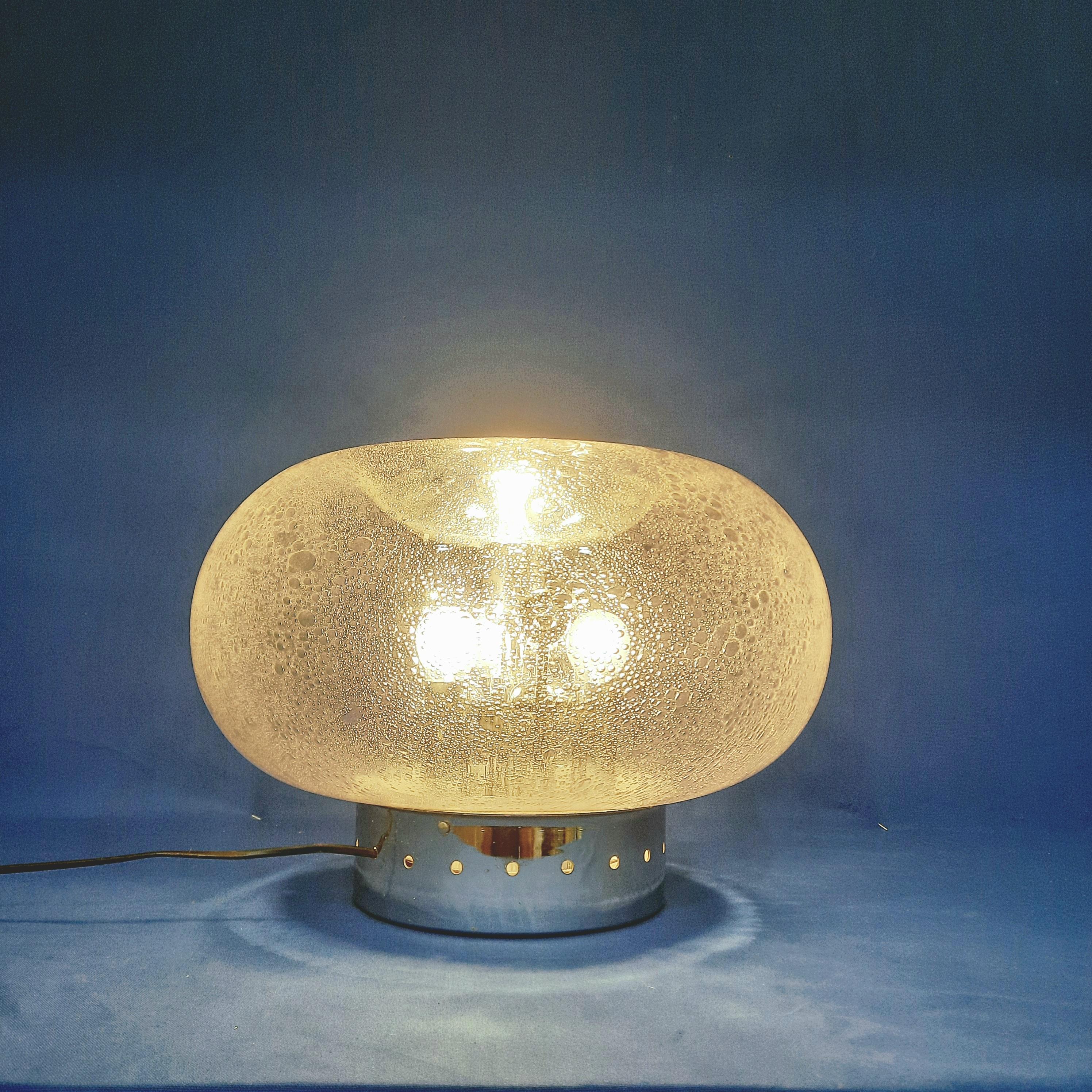 Italian Murano blown glass table lamp, Circa 1965