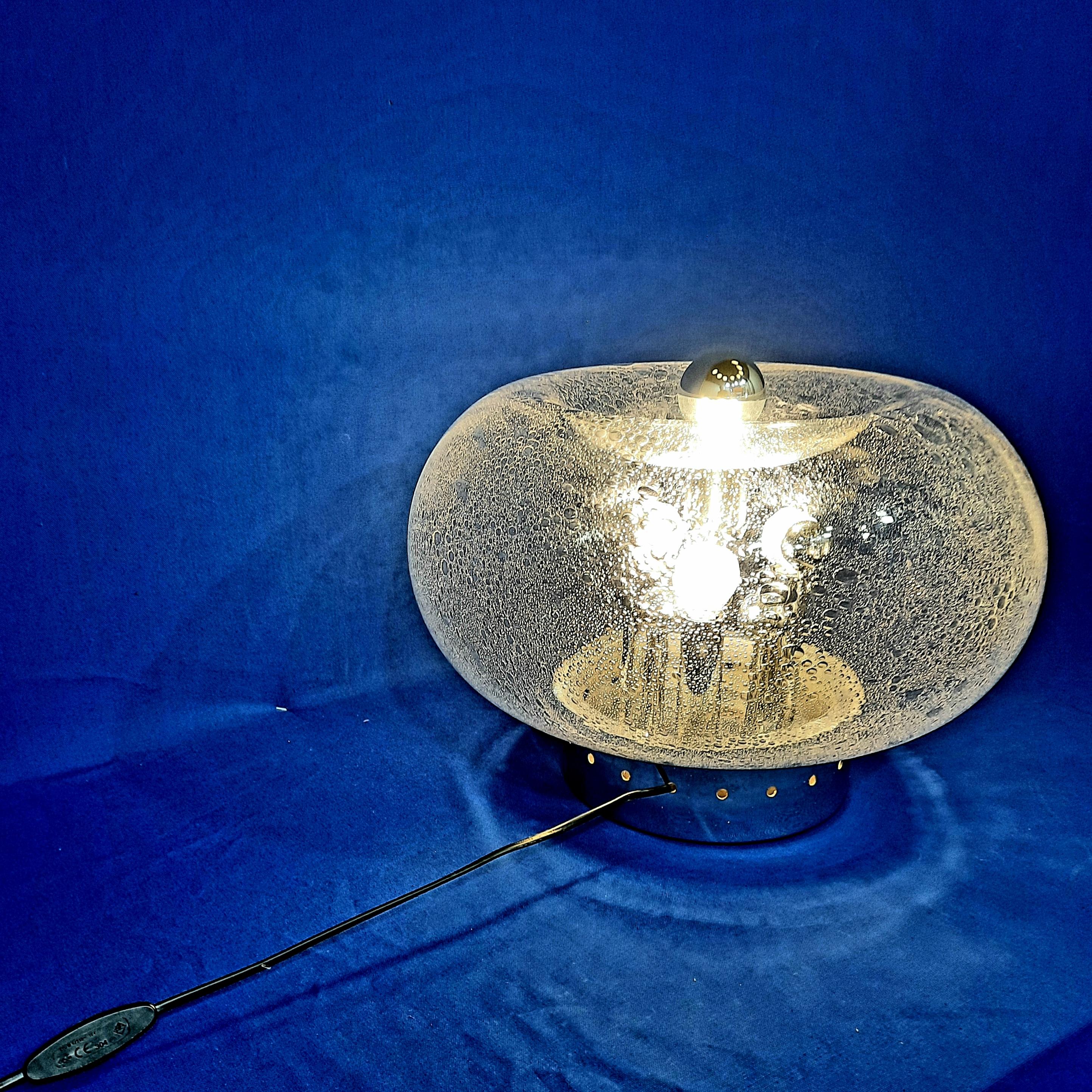 Glass Murano blown glass table lamp, Circa 1965