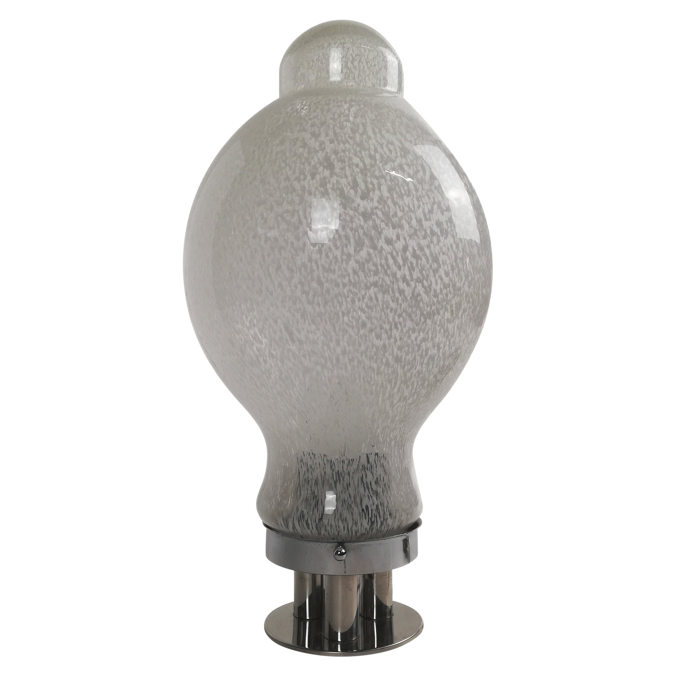 Lámpara de sobremesa de cristal soplado de Murano al estilo de Carlo Nason para Mazzega