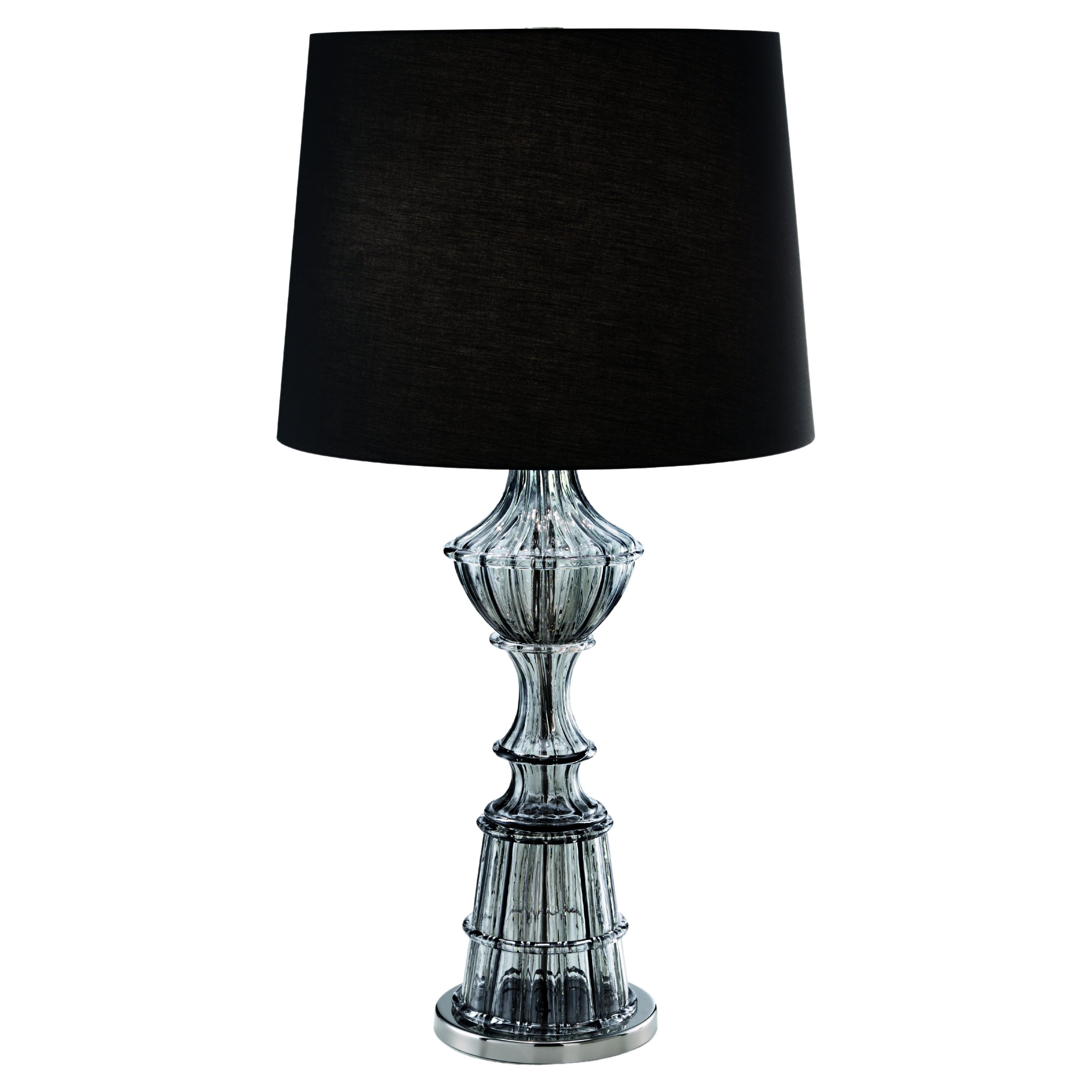 Lampada da tavolo in vetro soffiato di Murano, Samurai, cristallo veneziano Design Angelo Barovier