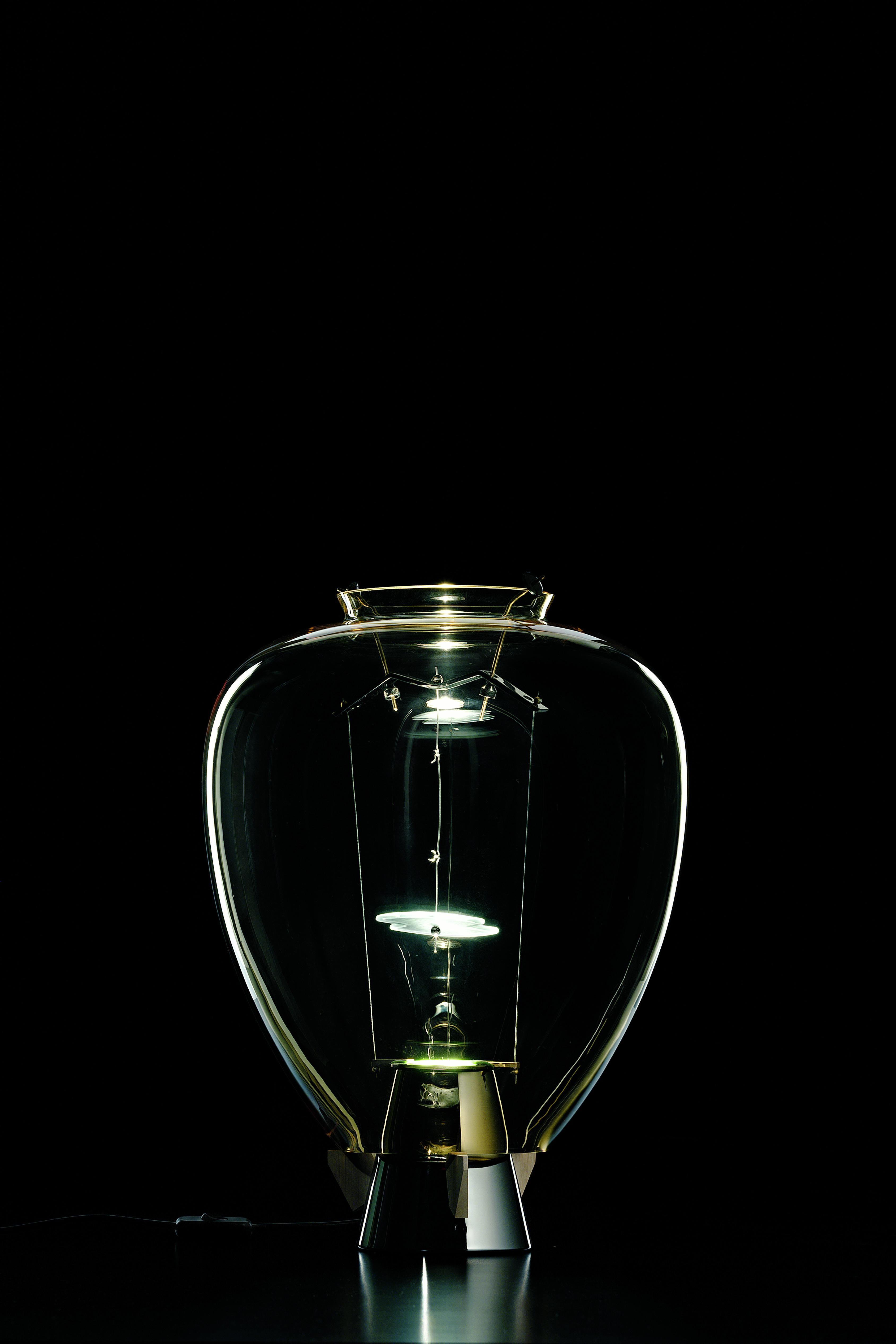 Lampada da tavolo in vetro soffiato di Murano, Veronese, Cristallo di design veneziano Umberto Riva In condizioni Nuovo in vendita a Venice, IT