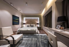 Murano blown Glass Table Lamp, Violet Venetian Crystal