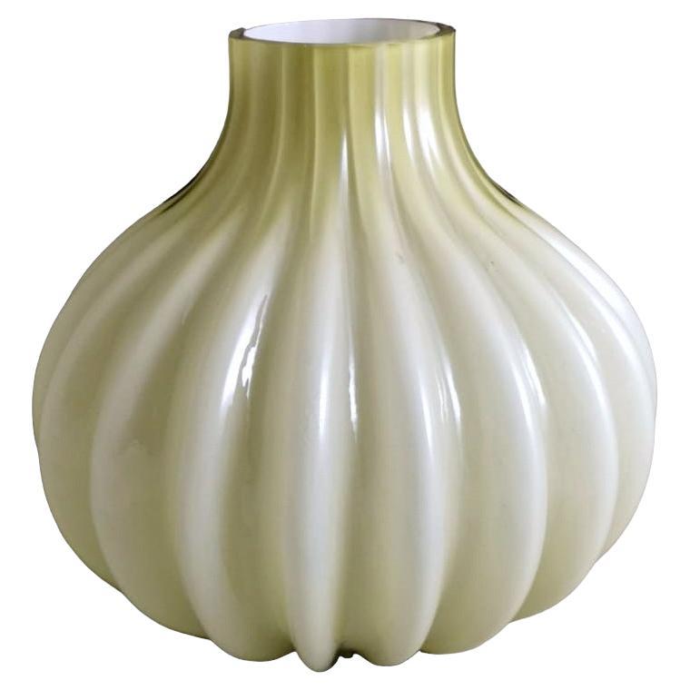 Murano Blown Glass Vase and "Incamiciato"
