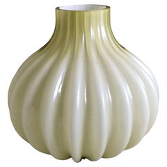 Murano Blown Glass Vase and "Incamiciato"