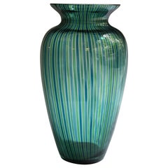 Vase aus mundgeblasenem Murano-Glas, zugeschrieben Gio Ponti, 1960er Jahre