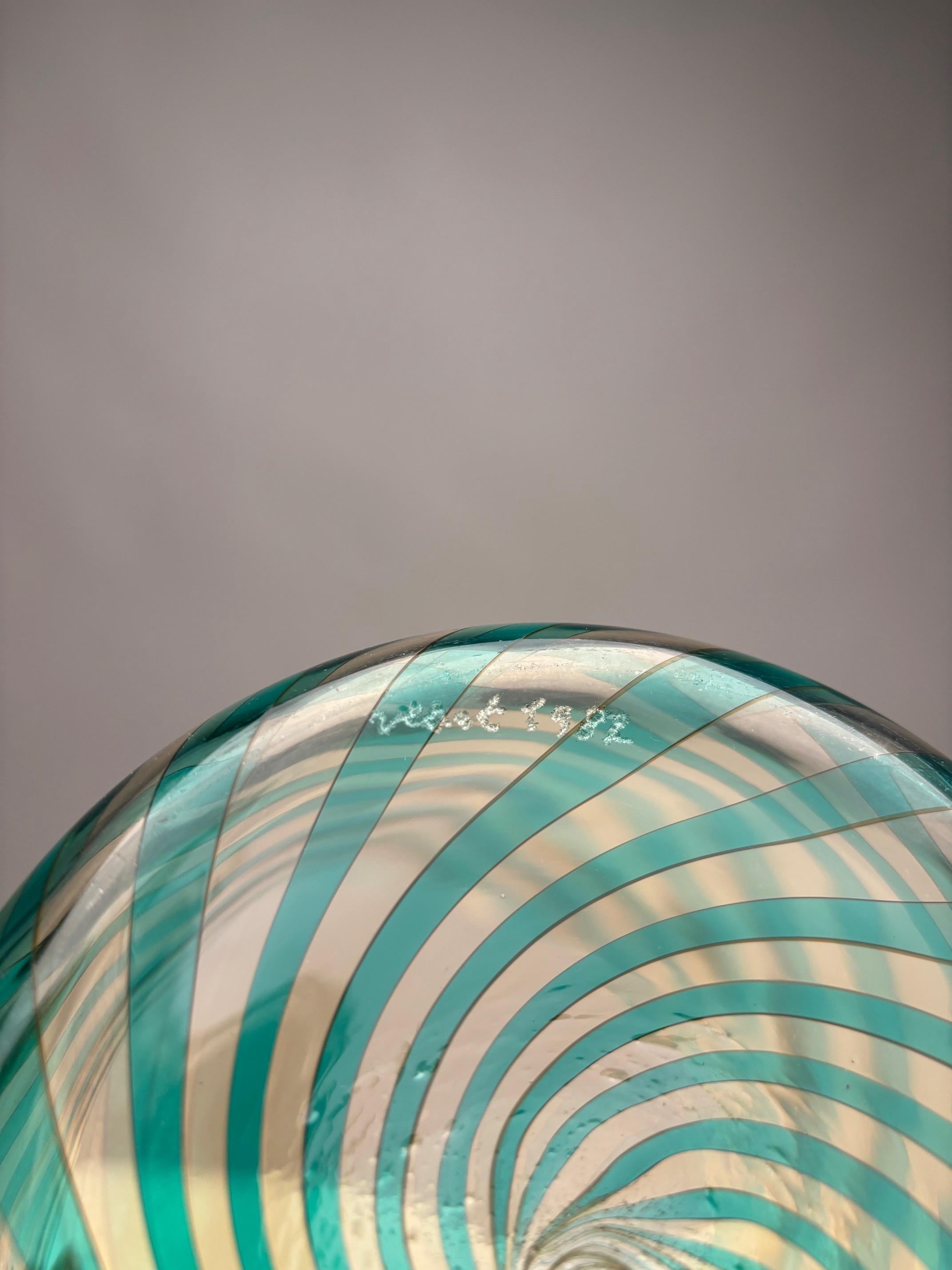 Jarrón de cristal soplado de Murano VeArt, Italia (Firmado) en venta 1