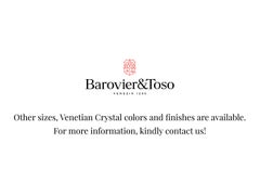 Murano blown Glass Wall Sconce, Black Venetian Crystal