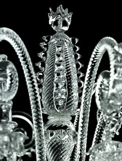 Murano blown Glass Wall Sconce, Venezia 5715, Crystal Venetian Crystal