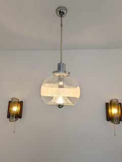 Murano mundgeblasener Kugel-Anhänger 30, Ettore Fantasia Gino Poli, Sothis, Pulegoso, 1970