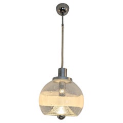 Murano Blown globe pendant 30, Ettore Fantasia Gino Poli, Sothis, Pulegoso, 1970